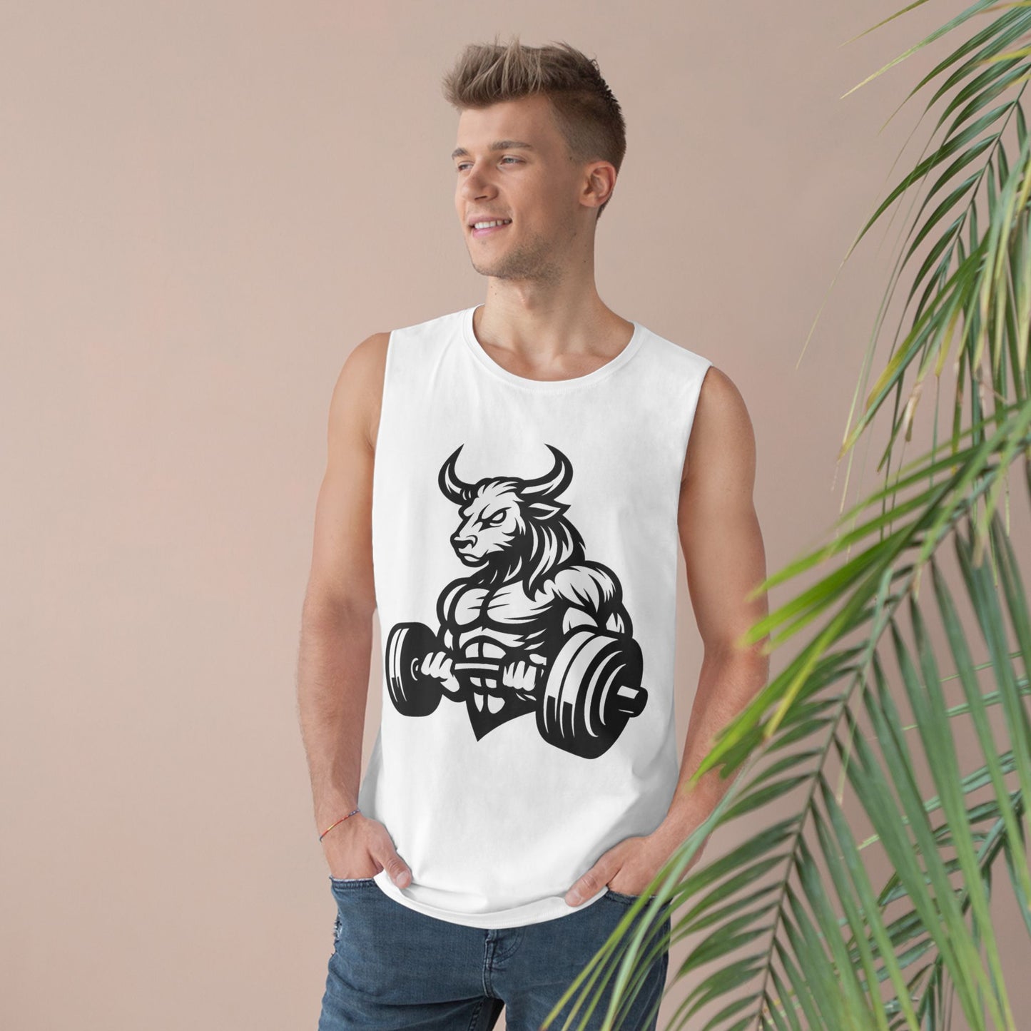 Muscle-Themed Workout Tank