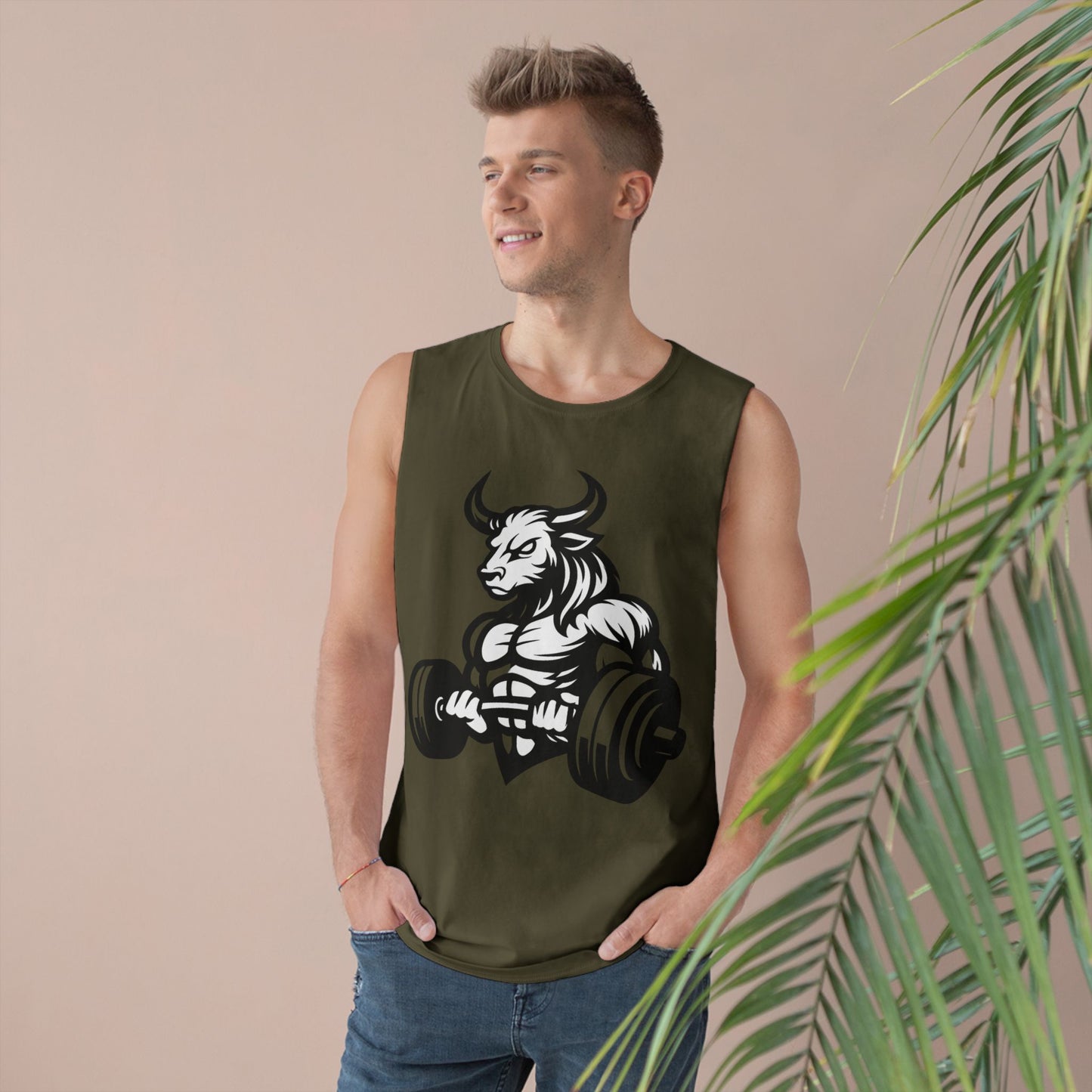 Muscle-Themed Workout Tank